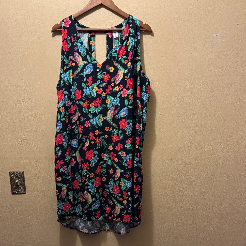 Old Navy Floral Mini Dress - Black Multicolor